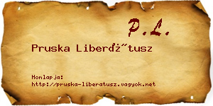 Pruska Liberátusz névjegykártya